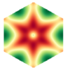 Photonic band structure in form of a star