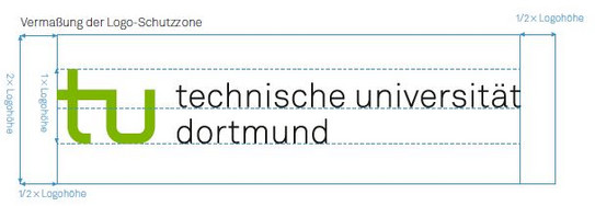 Schutzzone des TU-Logos