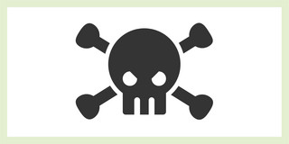 Black skull