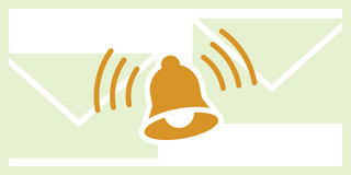 Orange ringing bell