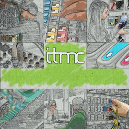 Jahresbericht 2015 Stilisierte Collage aus mehreren Bildern aus dem Arbeitsalltag des ITMC