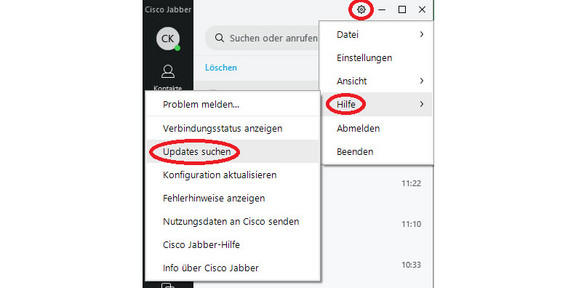Manuelles Updaten von Jabber