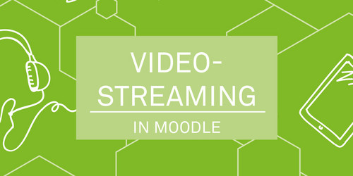Grünes Deckblatt vom Flyer Video-Streaming