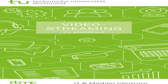 Green cover page of the flyer video streaming