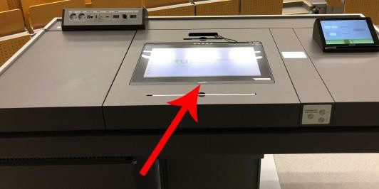 Wacom Tablet im Pult Im Pult eingebautes Wacom-Tablet