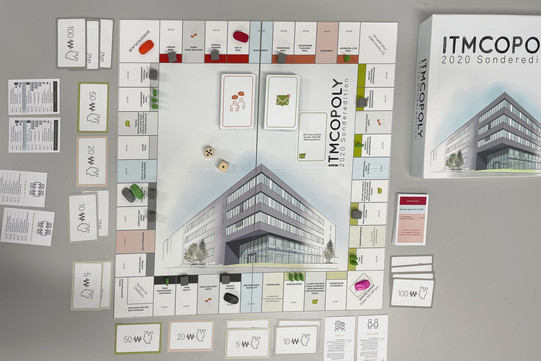 Aufgebautes Spielfeld des ITMCopoly's