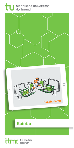 Grünes Deckblatt vom Flyer Sciebo